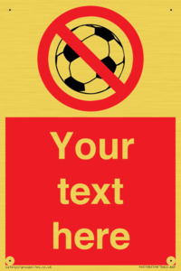 Custom No Ball Games Sign